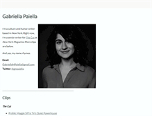 Tablet Screenshot of gabriellapaiella.com